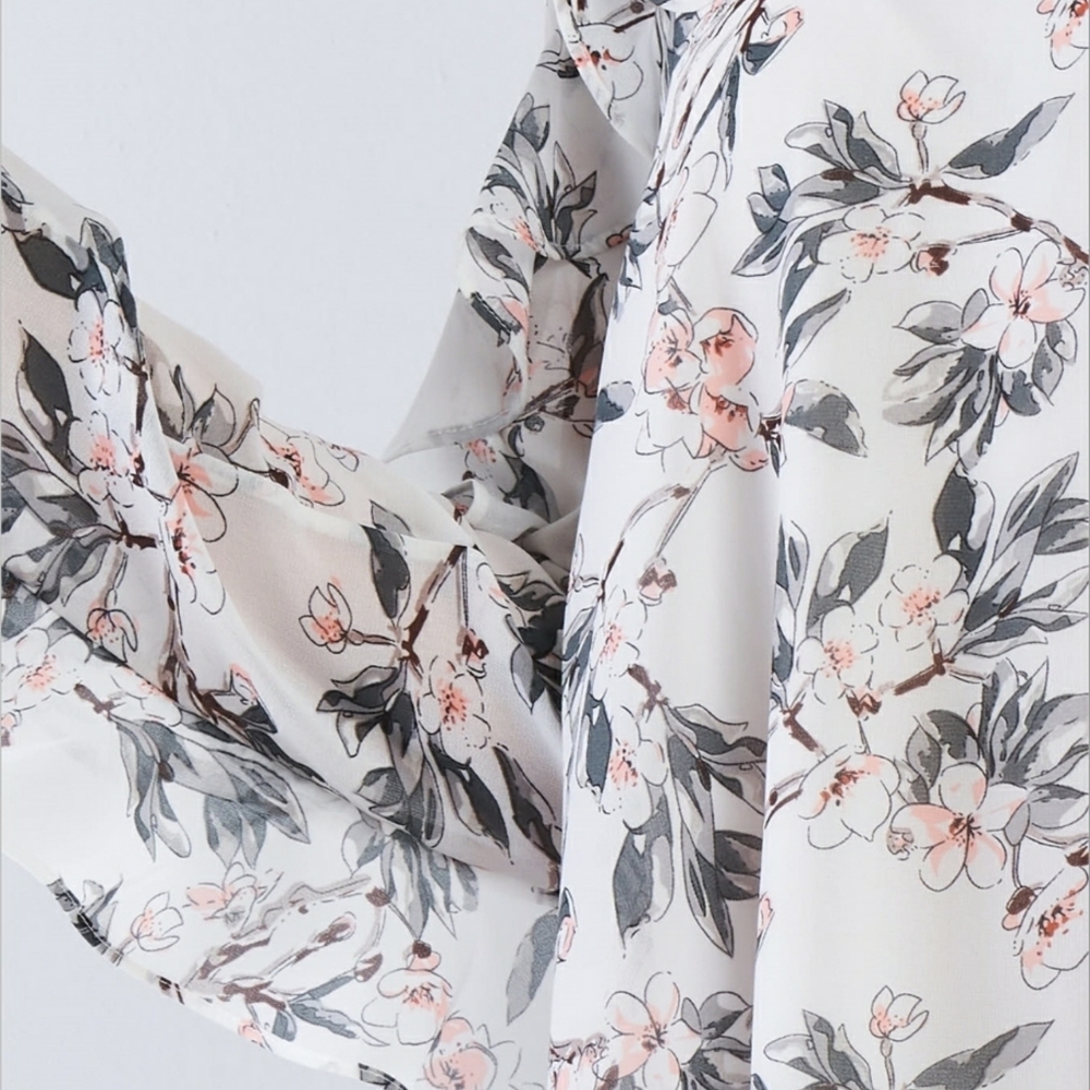 Floral Ruffle Dresses in stock: Sizes (S,M,L) - Picture 4 of 4